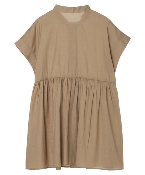 Green　Parks（グリーンパークス）の「接触冷感　フレンチスリーブチュニック（チュニック・レディース・ブラック/カーキ/ホワイト系その他2・FREE）」の18枚目の写真