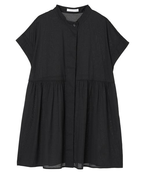 Green　Parks（グリーンパークス）の「接触冷感　フレンチスリーブチュニック（チュニック・レディース・ブラック/カーキ/ホワイト系その他2・FREE）」の5枚目の写真