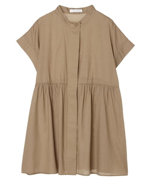 Green　Parks（グリーンパークス）の「接触冷感　フレンチスリーブチュニック（チュニック・レディース・ブラック/カーキ/ホワイト系その他2・FREE）」の6枚目の写真