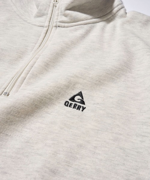 GERRY(ジェリー)の「【GERRY】裏起毛ワンポイント刺繍 ハーフジッププルオーバー(スウェット・メンズ・チャコールグレー/オートミール/ネイビー/ホワイト・MEDIUM/LARGE/X-LARGE)」の7枚目の写真