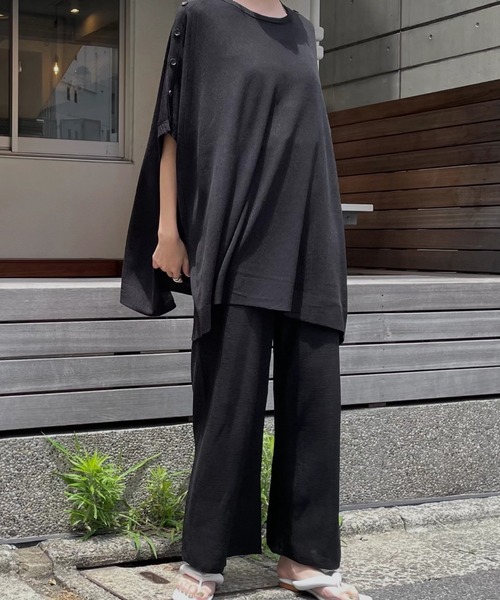 WILLFULLY（ウィルフリー）の「shoulder button summer knit set