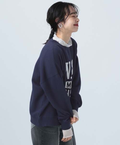 BAYFLOW（ベイフロー）の「ヴィンテージライクスウェット（スウェット・レディース・ネイビー/マスタード/ブルー/オフホワイト・SMALL/MEDIUM）」の11枚目の写真