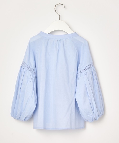 CIAOPANIC TYPY（チャオパニックティピー）の「【KIDS】レース切替コットンボイルボリュームスリーブ2WAYブラウス（シャツ/ブラウス・キッズ・ブラウン/ピンク/ブルー・S/M/L/XL/XXL）」の19枚目の写真