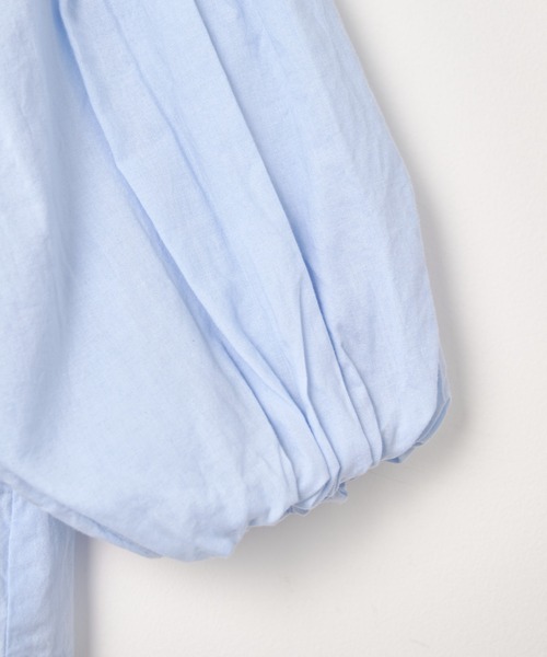 CIAOPANIC TYPY（チャオパニックティピー）の「【KIDS】レース切替コットンボイルボリュームスリーブ2WAYブラウス（シャツ/ブラウス・キッズ・ブラウン/ピンク/ブルー・S/M/L/XL/XXL）」の5枚目の写真