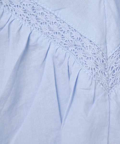 CIAOPANIC TYPY（チャオパニックティピー）の「【KIDS】レース切替コットンボイルボリュームスリーブ2WAYブラウス（シャツ/ブラウス・キッズ・ブラウン/ピンク/ブルー・S/M/L/XL/XXL）」の12枚目の写真