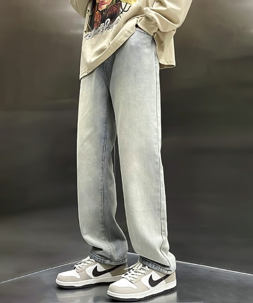 ADPOSION（アドポーション）の「ルーズシルエットデニムパンツ（デニムパンツ・メンズ・ライトブルー/ブラック/ブルー・LARGE/X-LARGE/MEDIUM/XX-LARGE）」の3枚目の写真