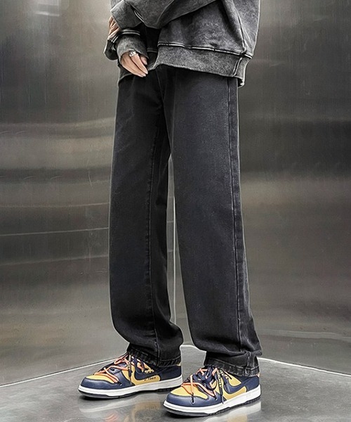 ADPOSION（アドポーション）の「ルーズシルエットデニムパンツ（デニムパンツ・メンズ・ライトブルー/ブラック/ブルー・LARGE/X-LARGE/MEDIUM/XX-LARGE）」の2枚目の写真