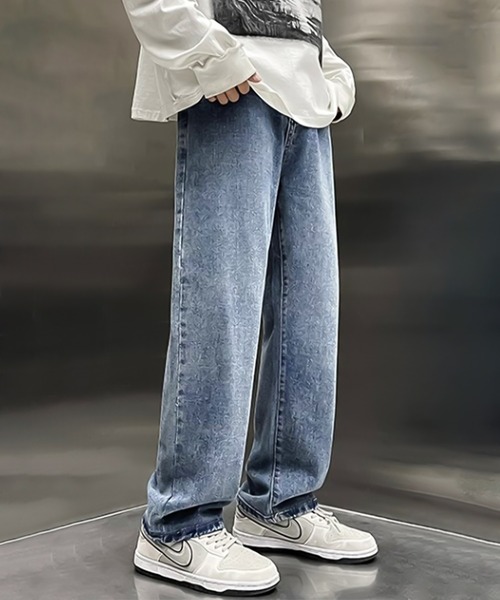 ADPOSION（アドポーション）の「ルーズシルエットデニムパンツ（デニムパンツ・メンズ・ライトブルー/ブラック/ブルー・LARGE/X-LARGE/MEDIUM/XX-LARGE）」の14枚目の写真