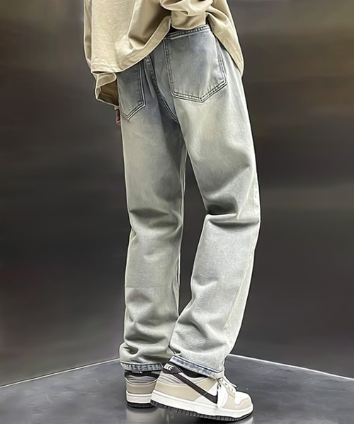 ADPOSION（アドポーション）の「ルーズシルエットデニムパンツ（デニムパンツ・メンズ・ライトブルー/ブラック/ブルー・LARGE/X-LARGE/MEDIUM/XX-LARGE）」の12枚目の写真