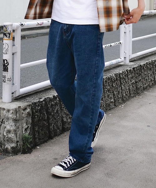 ADPOSION（アドポーション）の「ルーズシルエットデニムパンツ（デニムパンツ・メンズ・ライトブルー/ブラック/ブルー・LARGE/X-LARGE/MEDIUM/XX-LARGE）」の18枚目の写真