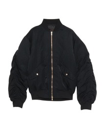 anuans | ギャザースリーブMA-1ブルゾン(ブルゾン)