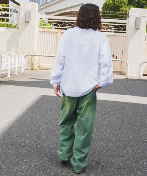 WEGO(ウィゴー)の「WEGO/【2点セット】アクセ付きグラフィックロンT(Tシャツ/カットソー・メンズ・ブラック/ホワイト/ダークグリーン・LARGE/MEDIUM)」の17枚目の写真