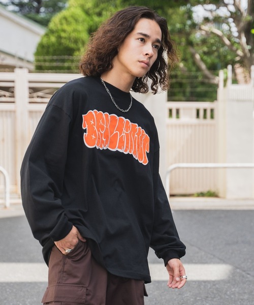 WEGO(ウィゴー)の「WEGO/【2点セット】アクセ付きグラフィックロンT(Tシャツ/カットソー・メンズ・ブラック/ホワイト/ダークグリーン・LARGE/MEDIUM)」の18枚目の写真