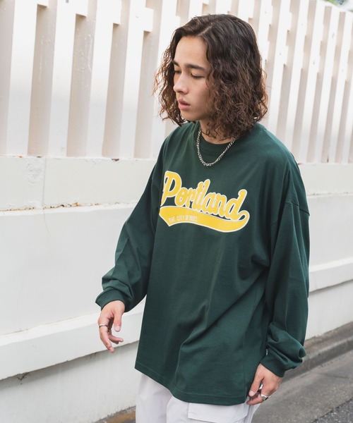 WEGO(ウィゴー)の「WEGO/【2点セット】アクセ付きグラフィックロンT(Tシャツ/カットソー・メンズ・ブラック/ホワイト/ダークグリーン・LARGE/MEDIUM)」の19枚目の写真