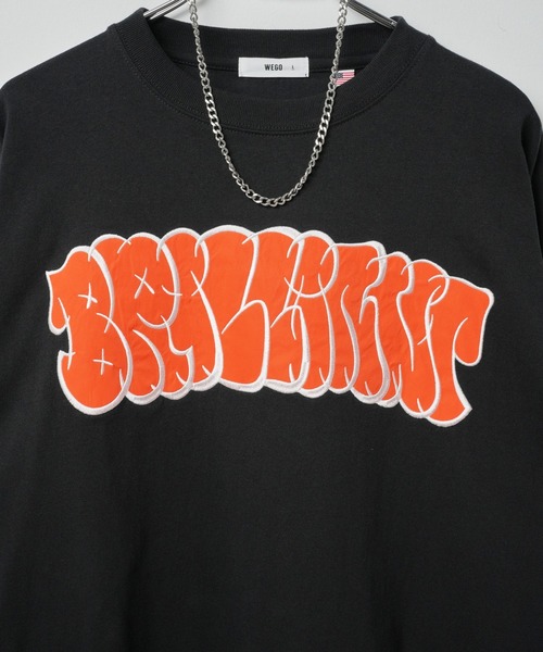 セール】WEGO/【2点セット】アクセ付きグラフィックロンT（T