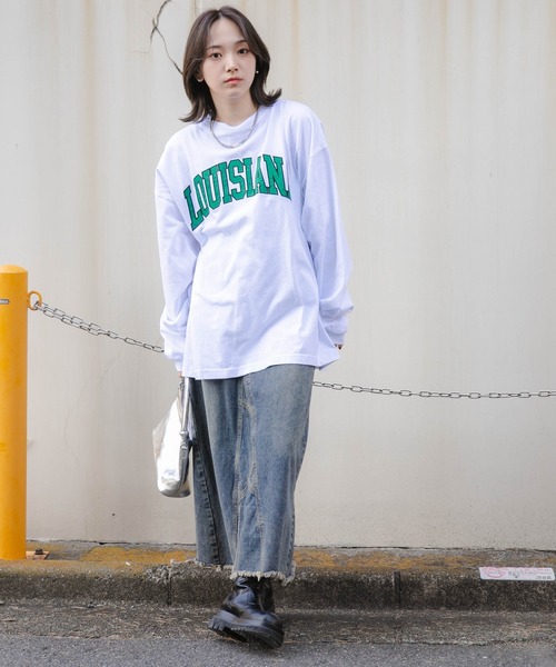 セール】WEGO/【2点セット】アクセ付きグラフィックロンT（Tシャツ