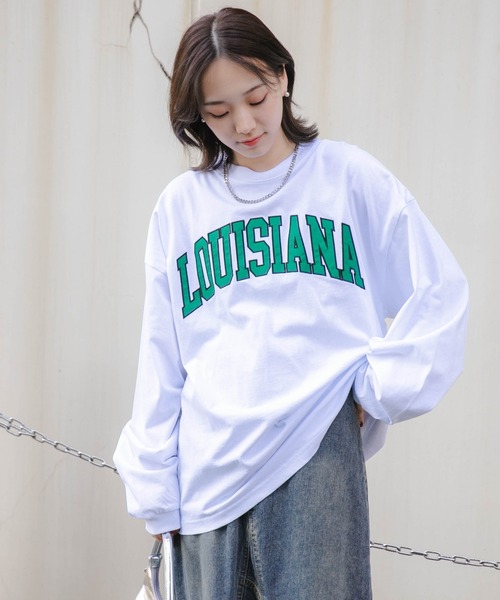 WEGO(ウィゴー)の「WEGO/【2点セット】アクセ付きグラフィックロンT(Tシャツ/カットソー・メンズ・ブラック/ホワイト/ダークグリーン・LARGE/MEDIUM)」の6枚目の写真