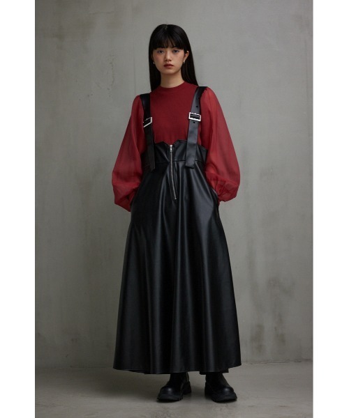 AZUL by moussy（アズールバイマウジー）の「フェイクレザージップ