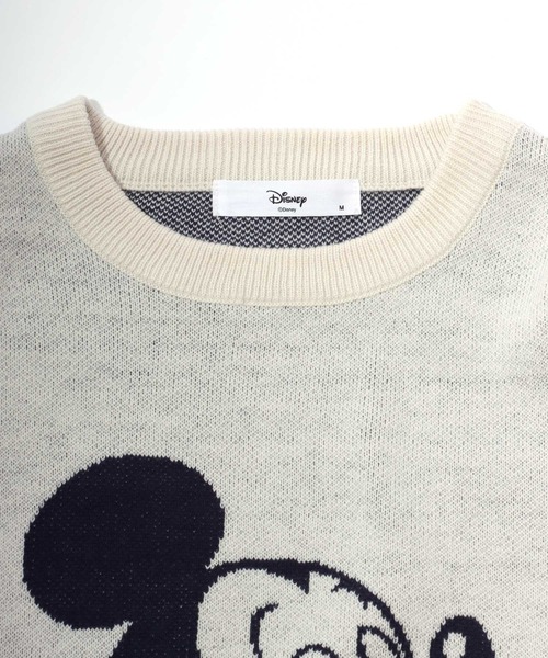 Disney(ディズニー)の「Disney(ディズニー)キャラクタージャガード編みニットセーター/ミッキーマウス・ミニーマウス・ドナルドダック・チップとデール(ニット/セーター・レディース・グレー/ネイビー/アイボリー/マスタード・L/M)」の17枚目の写真