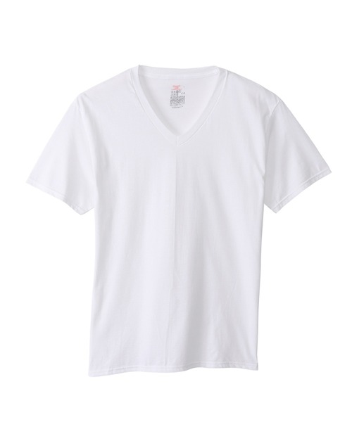 HANES(ヘインズ)の「【Hanes/ヘインズ】メンズ 【2枚組】RS VネックTシャツ(その他アンダーウェア/インナー・メンズ・ヘザーグレー/ブラック/ホワイト・LARGE/MEDIUM/X-LARGE)」の1枚目の写真