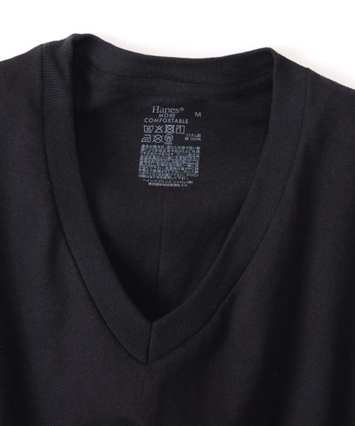 HANES(ヘインズ)の「【Hanes/ヘインズ】メンズ 【2枚組】RS VネックTシャツ(その他アンダーウェア/インナー・メンズ・ヘザーグレー/ブラック/ホワイト・LARGE/MEDIUM/X-LARGE)」の10枚目の写真