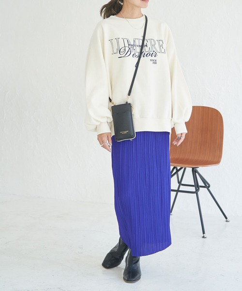 ROPE' PICNIC（ロペピクニック）の「アソートプリーツスカート（スカート・レディース・チャコールグレー/ブルー/ブラック/オフホワイト・40/38）」の15枚目の写真