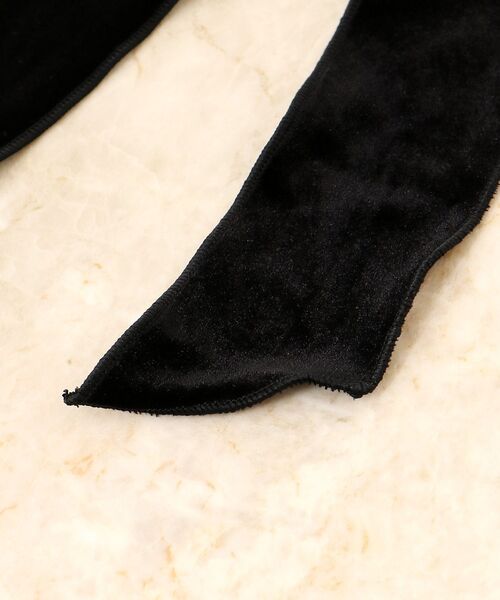 MAJESTIC LEGON(マジェスティックレゴン)の「ベロアリボンゴム(ヘアゴム・レディース・ブラック・FREE)」の5枚目の写真