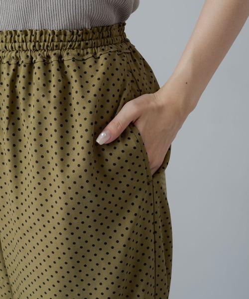 PUAL CE CIN（ピュアルセシン）の「ドットプリント イージーパンツ（その他パンツ・レディース・ブラック/カーキ・FREE）」の22枚目の写真