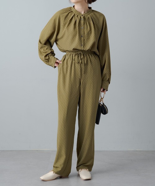 PUAL CE CIN（ピュアルセシン）の「ドットプリント イージーパンツ（その他パンツ・レディース・ブラック/カーキ・FREE）」の11枚目の写真