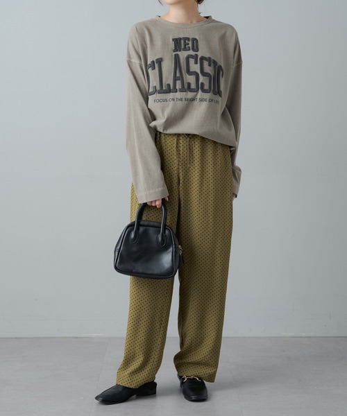 PUAL CE CIN（ピュアルセシン）の「ドットプリント イージーパンツ（その他パンツ・レディース・ブラック/カーキ・FREE）」の6枚目の写真