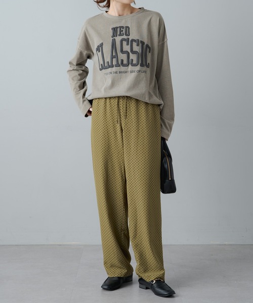 PUAL CE CIN（ピュアルセシン）の「ドットプリント イージーパンツ（その他パンツ・レディース・ブラック/カーキ・FREE）」の7枚目の写真