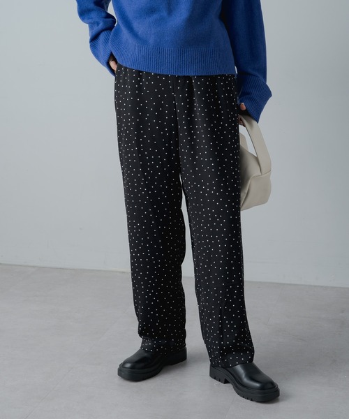 PUAL CE CIN（ピュアルセシン）の「ドットプリント イージーパンツ（その他パンツ・レディース・ブラック/カーキ・FREE）」の12枚目の写真