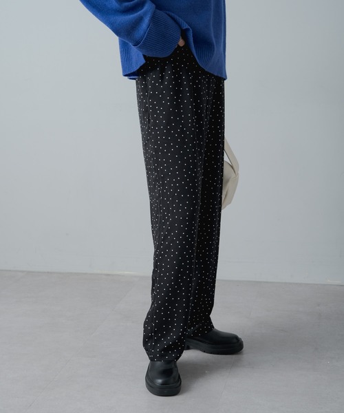 PUAL CE CIN（ピュアルセシン）の「ドットプリント イージーパンツ（その他パンツ・レディース・ブラック/カーキ・FREE）」の13枚目の写真