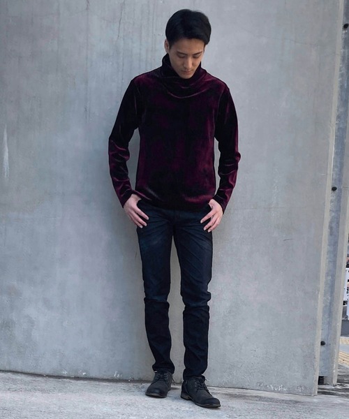 HIDEAWAYS NICOLE（ハイダウェイニコル）の「フロッキープリントデニム（デニムパンツ・メンズ・ブルー系その他/ブラック系その他/ブルー系その他2・SMALL/LARGE/MEDIUM/X-LARGE）」の15枚目の写真