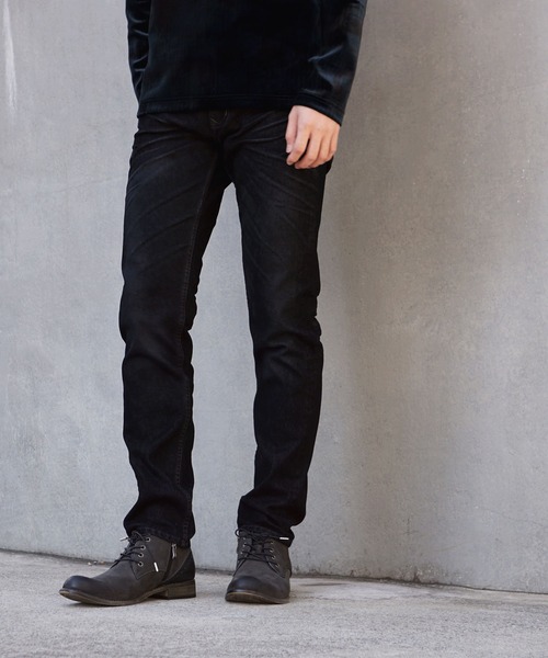 HIDEAWAYS NICOLE（ハイダウェイニコル）の「フロッキープリントデニム（デニムパンツ・メンズ・ブルー系その他/ブラック系その他/ブルー系その他2・SMALL/LARGE/MEDIUM/X-LARGE）」の19枚目の写真