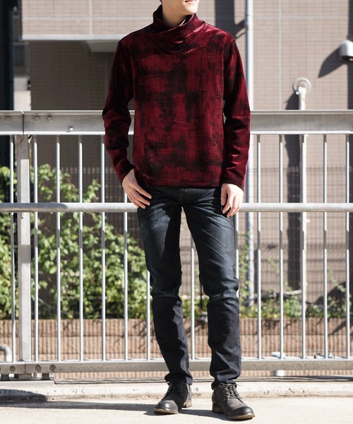 HIDEAWAYS NICOLE（ハイダウェイニコル）の「フロッキープリントデニム（デニムパンツ・メンズ・ブルー系その他/ブラック系その他/ブルー系その他2・SMALL/LARGE/MEDIUM/X-LARGE）」の14枚目の写真