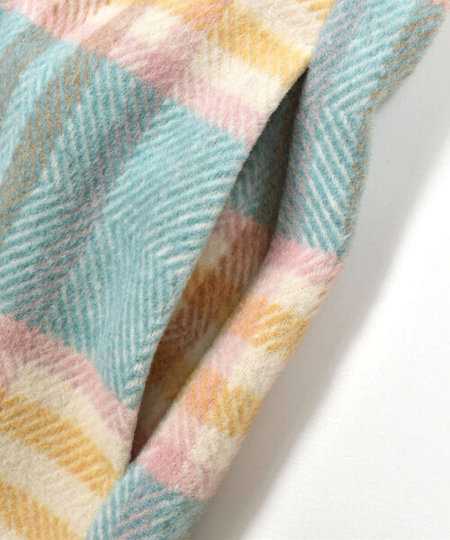 Noeil aime BeBe（ノイユエイムベベ）の「モッサチェックキュロットスカート(90~130cm)（その他パンツ・キッズ・オレンジ系その他/ブルー系その他・110cm/130cm/100cm/120cm/90cm）」の13枚目の写真