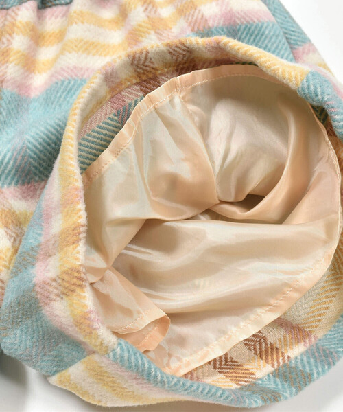 Noeil aime BeBe（ノイユエイムベベ）の「モッサチェックキュロットスカート(90~130cm)（その他パンツ・キッズ・オレンジ系その他/ブルー系その他・110cm/130cm/100cm/120cm/90cm）」の16枚目の写真