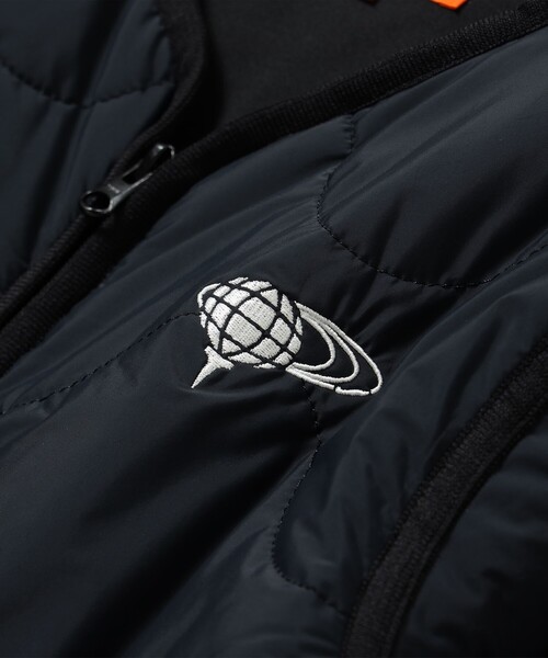 BEAMS GOLF ORANGE LABEL / ノーカラー キルト ブルゾン 【公式通販】