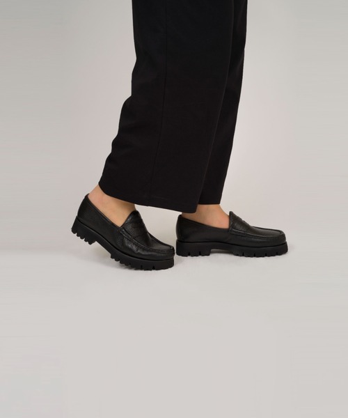 Daniele Lepori（ダニエル レポリ）の「【Daniele Lepori/ダニエル レポリ】厚底　コインローファー 本革（ローファー・レディース・ブラック・38/36/37/39）」の5枚目の写真
