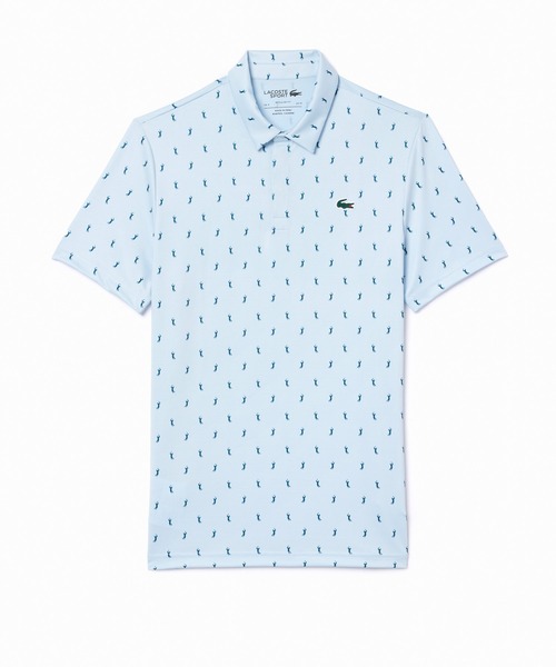 LACOSTE（ラコステ）の「UVカット ミニマム総柄プリント 比翼仕立て ウルトラドライ ゴルフポロシャツ（ポロシャツ・メンズ・ブラウン/グリーン/ネイビー/ホワイト/ライトブルー/ダークグリーン/オフホワイト/ダークブルー/ロイヤルブルー/レッド/スカイブルー/カーキ/ワイン/ホワイト系その他/ブルー系その他/モスグリーン/ホワイト系その他2/アクア/ベージュ/グレイッシュブルー/ライトピンク/オリーブ・5/3/2/4）」の19枚目の写真