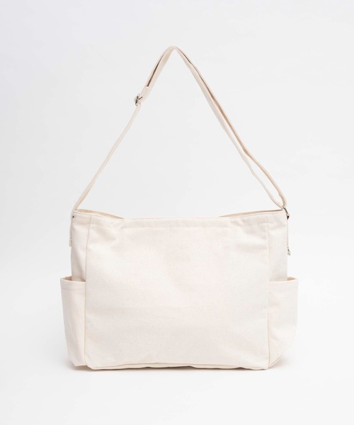 WEGO（ウィゴー）の「WEGO/立体ポケットキャンバスショルダー（ショルダーバッグ・レディース・ブラック/ナチュラル/ダークグレー/ライトインディゴブルー・FREE）」の21枚目の写真