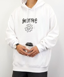 【GROOVY STORE】SMILEY FACE オーバーサイズ別注スウェットパーカー裏起毛