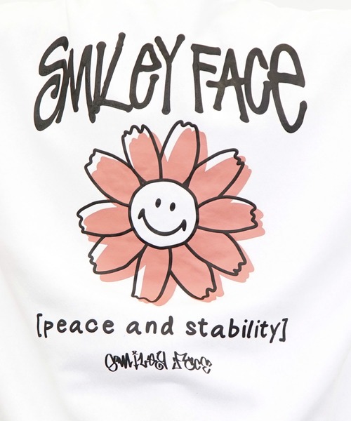 SMILEY FACE（スマイリーフェイス）の「【GROOVY STORE】SMILEY FACE オーバーサイズ別注スウェットパーカー裏起毛（パーカー・メンズ・ロイヤルブルー/ホワイト/ブラック・M/L/LL）」の12枚目の写真