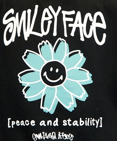 SMILEY FACE（スマイリーフェイス）の「【GROOVY STORE】SMILEY FACE オーバーサイズ別注スウェットパーカー裏起毛（パーカー・メンズ・ロイヤルブルー/ホワイト/ブラック・M/L/LL）」の20枚目の写真