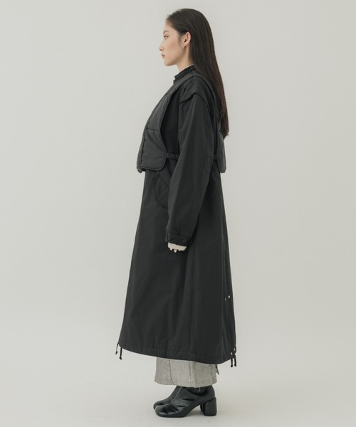 Ameri（アメリ）の「【AMERI/アメリ】MANY WAY QUILT MODS COAT（モッズコート・レディース・ブラック・S/M）」の13枚目の写真