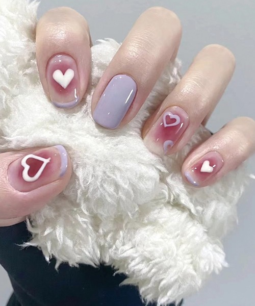 DiamondHearts（ダイヤモンドハーツ）の「ハンド ネイルチップシール 貼るだけ（ネイルシール/ネイルチップ・レディース・A/C/D/E/B/G/J/K/R/I/N/M/P/S/H/L/Q/T・FREE）」の5枚目の写真