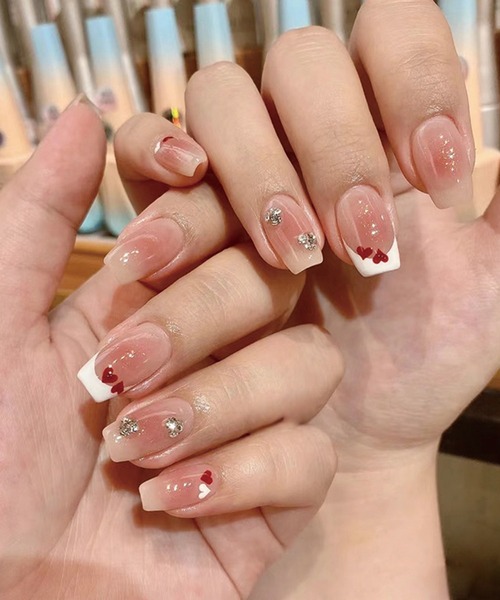 DiamondHearts（ダイヤモンドハーツ）の「ハンド ネイルチップシール 貼るだけ（ネイルシール/ネイルチップ・レディース・A/C/D/E/B/G/J/K/R/I/N/M/P/S/H/L/Q/T・FREE）」の9枚目の写真