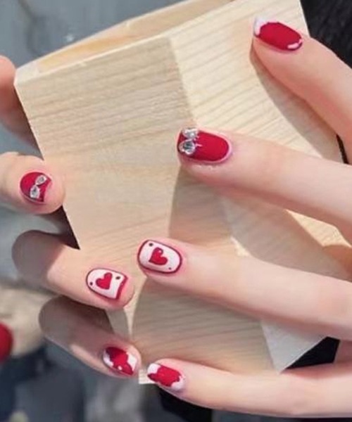 DiamondHearts（ダイヤモンドハーツ）の「ハンド ネイルチップシール 貼るだけ（ネイルシール/ネイルチップ・レディース・A/C/D/E/B/G/J/K/R/I/N/M/P/S/H/L/Q/T・FREE）」の17枚目の写真