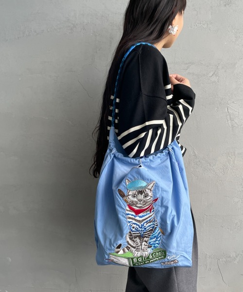 BALL&CHAIN/ボールアンドチェーン] P.CAT 刺繍デザインナイロン